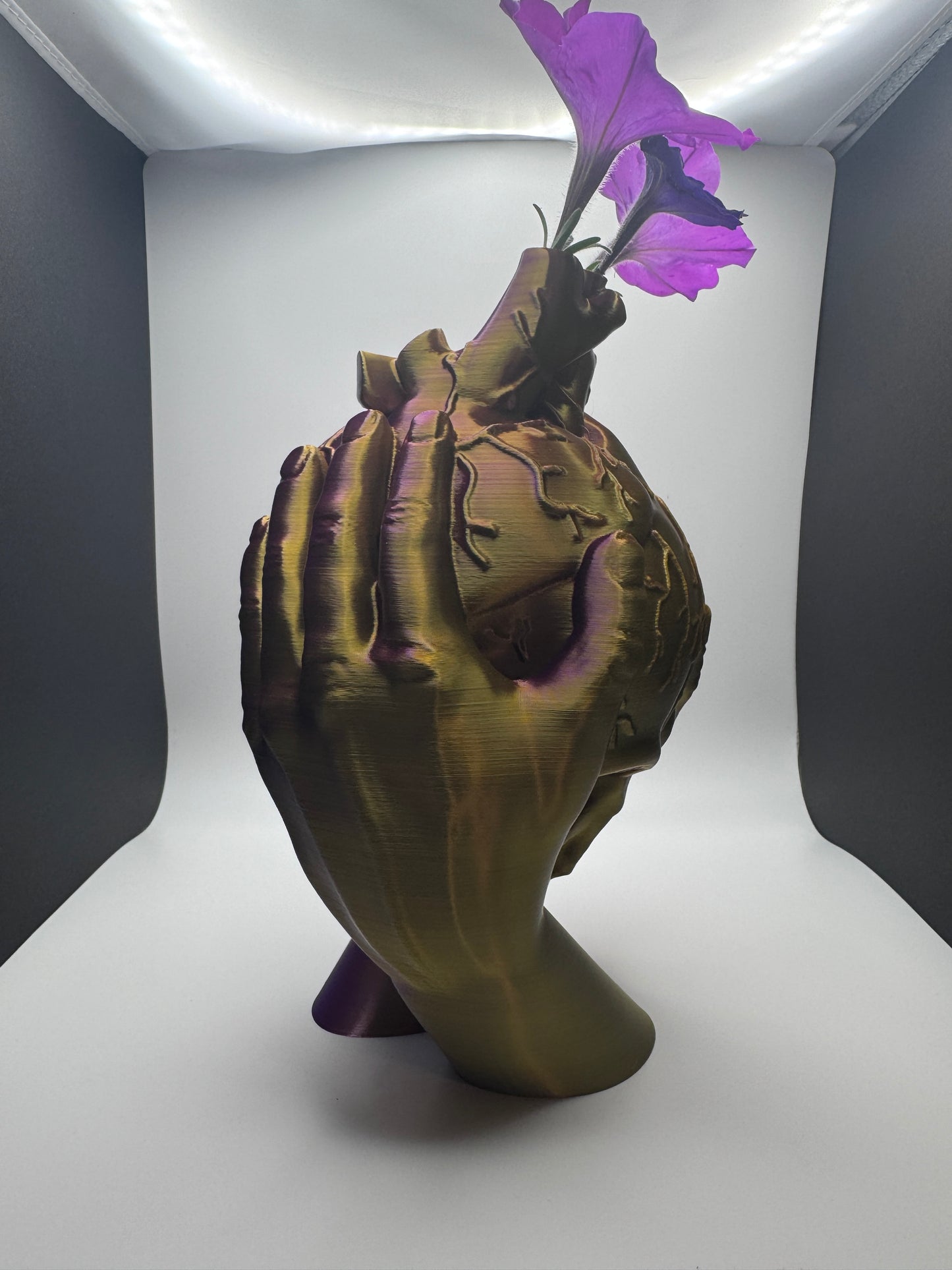 Gothic Skull Vase Horror sculpture. Housewarming or Halloween Vase Fluted Vase Abstract Sculpture Multi sizes and colors