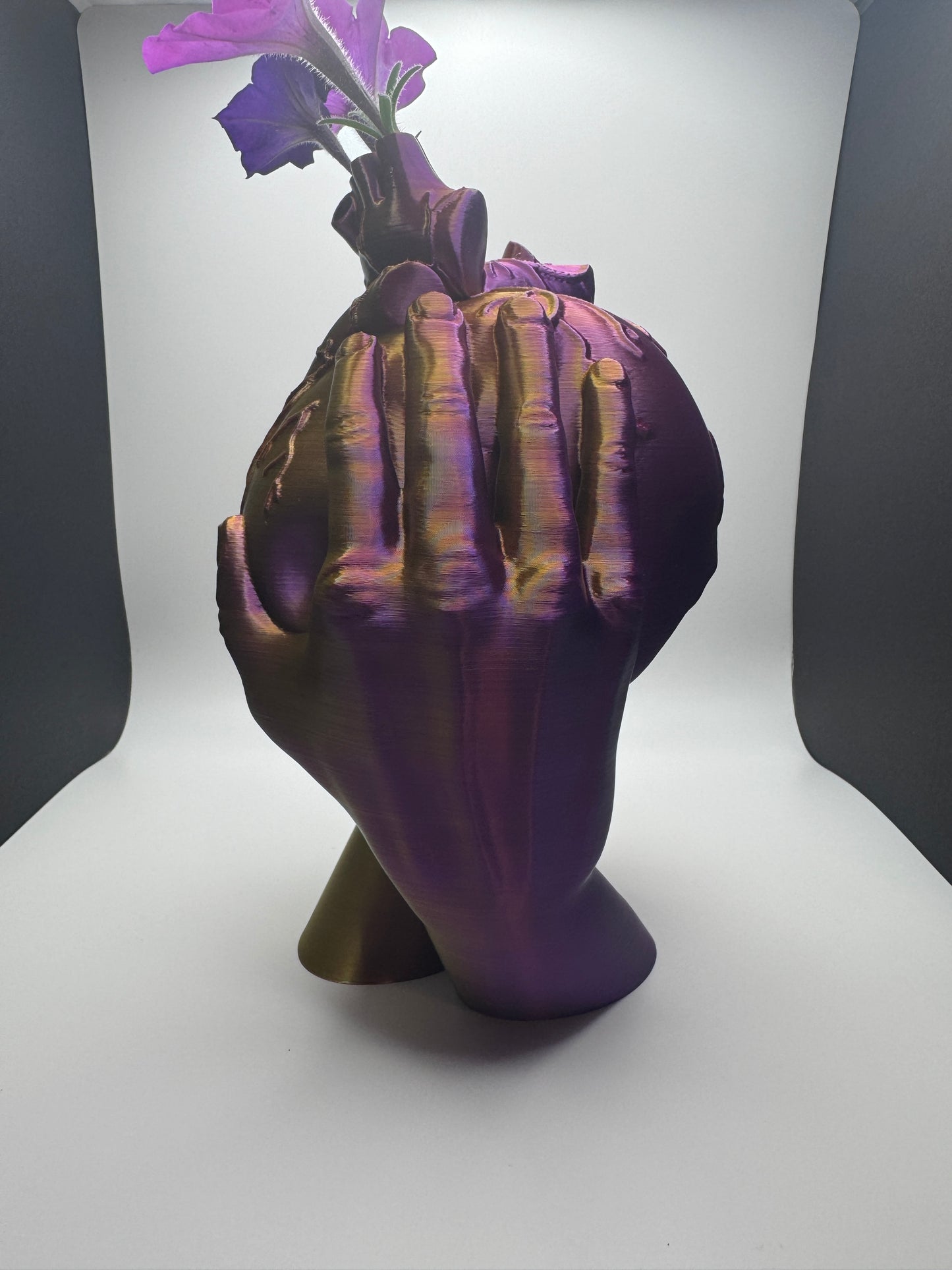 Gothic Skull Vase Horror sculpture. Housewarming or Halloween Vase Fluted Vase Abstract Sculpture Multi sizes and colors
