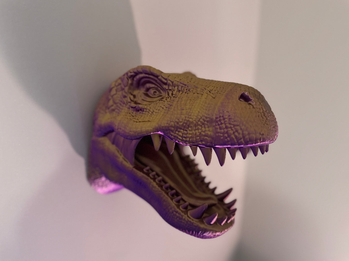 TREX Dinosaur Headset Headphone Holder Wall Mountable